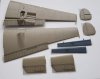 Omask 64002 Bf 110 masks for control surfaces (for Eduard) 1/48